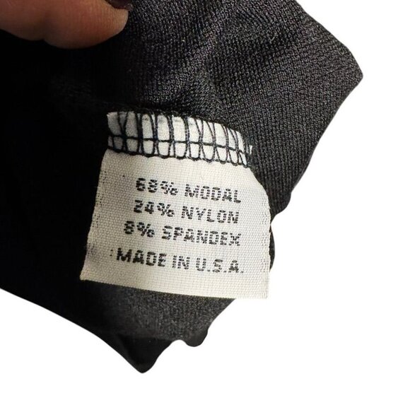 Bryn Walker Black Knit Dress Tunic Trapeze XL Asymmetric long sleeve - Picture 6 of 7